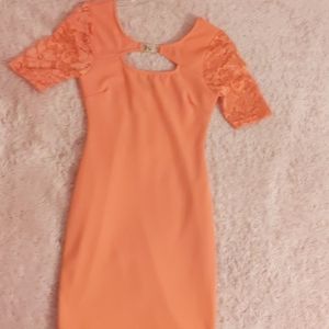 Peach dress